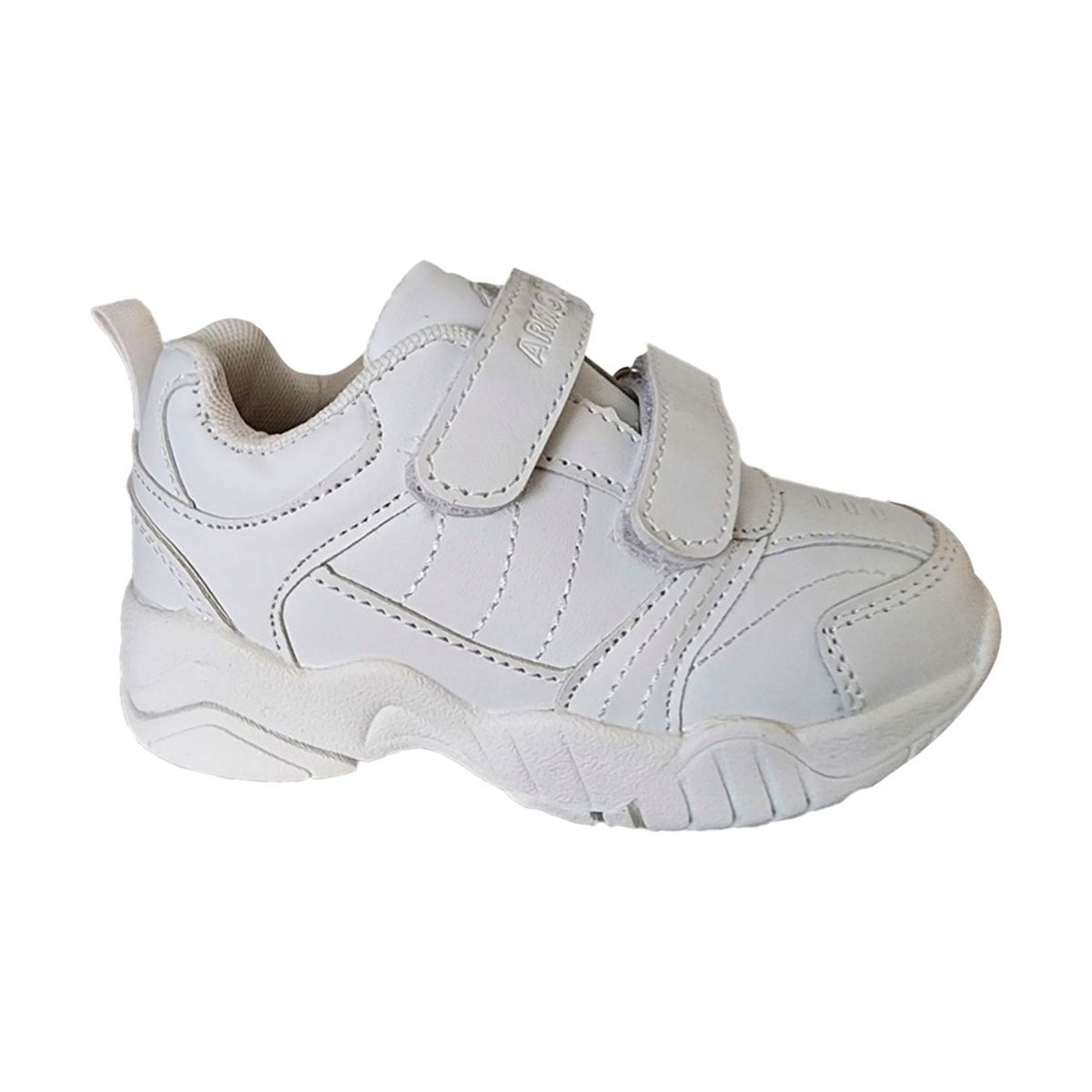 ARMONIA - Zapatillas Deportivas Escolares Color Blanco con Velcro -7060