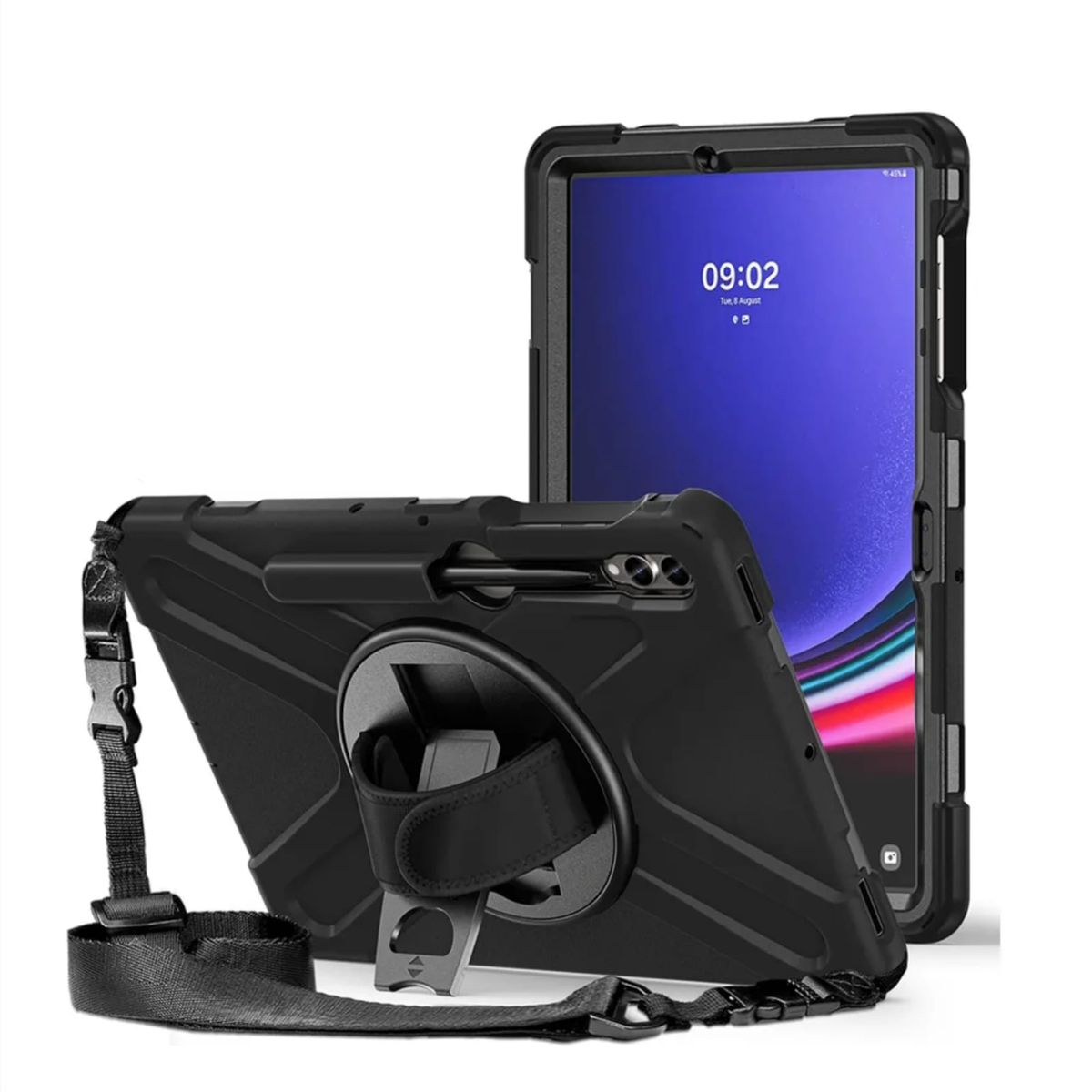 GENERICO - Funda Antigolpes compatible Samsung Galaxy Tab S9 FE+ Negro