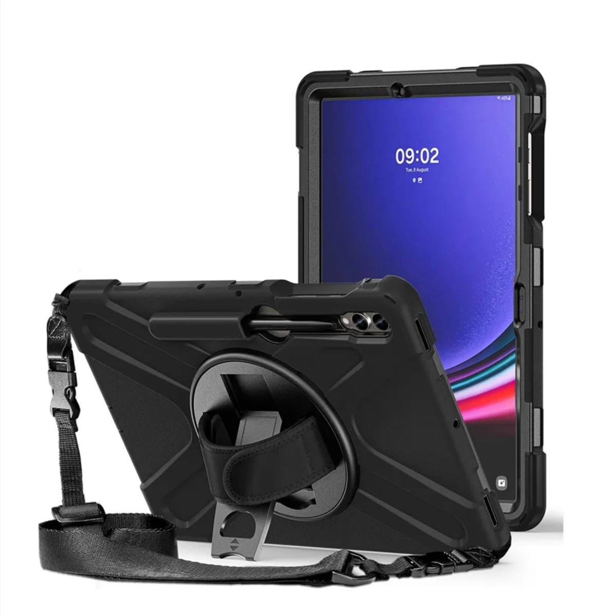 GENERICO - Funda Antigolpes compatible Samsung Galaxy Tab S9 FE+ Negro