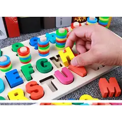 GENERICO - Rompecabezas De Números Del Abecedario De Pescar Para Niños