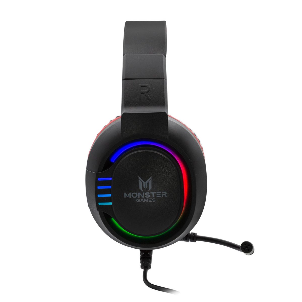 MONSTER GAMES - AU713 HEADSET GAMER MONSTER FIRE SONIDO 7.1 USB