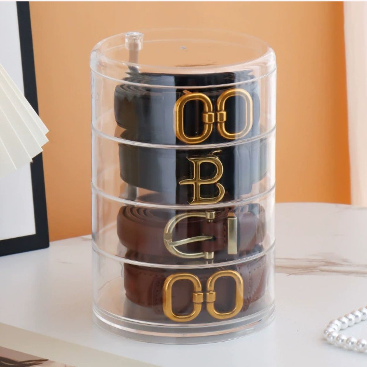 SANTU HOME & DECO - Organizador Giratorio 4 Pisos Circular