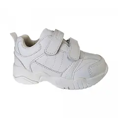 ARMONIA - Zapatillas Deportivas Escolares Color Blanco con Velcro -7060