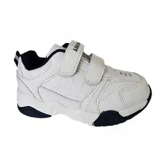 ARMONIA - Zapatillas Deportivas Escolares BlancoAzul con Velcro -7061