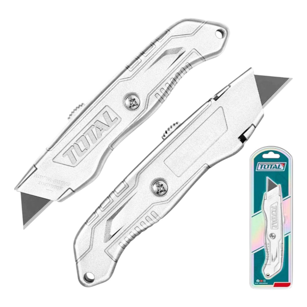 TOTAL - Cuchillo Cartonero 61x19mm Metalico Total Tht511615