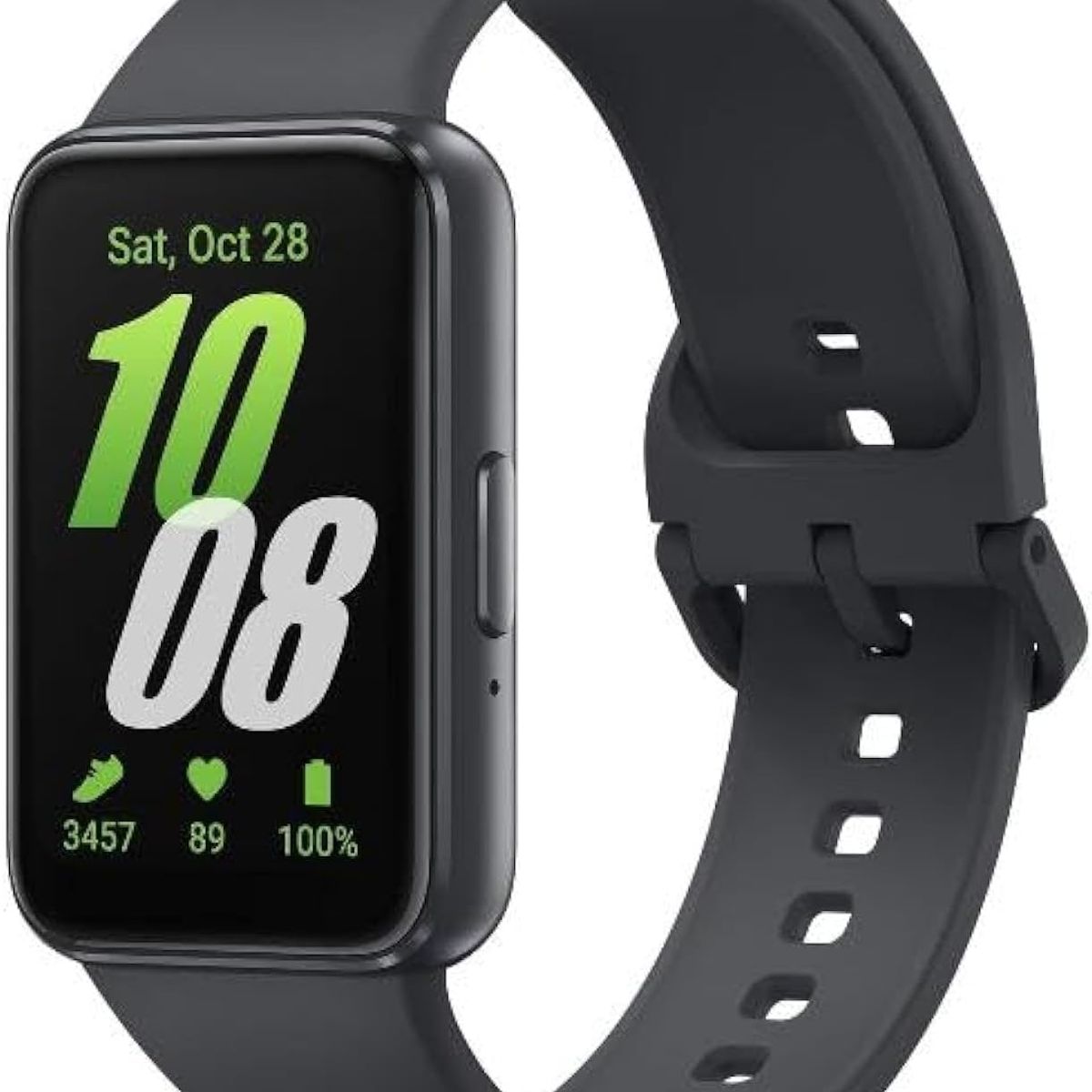 BANANA TIENDA - Correa De Silicona Compatible con Samsung Galaxy Fit 3 R390 Negro