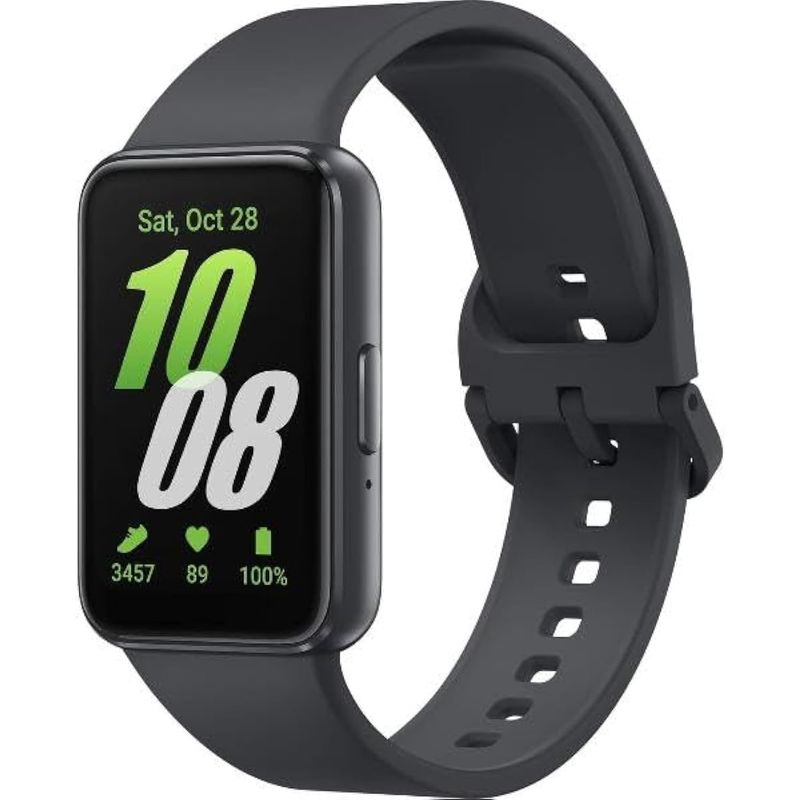 GENERICO - Correa De Silicona Para Samsung Galaxy Fit 3 R390 Negro
