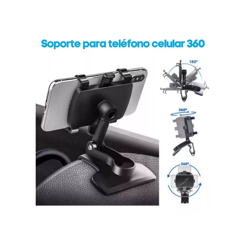 GENERICO - Soporte para Teléfono Móvil con Clip - Manos Libres y Seguro