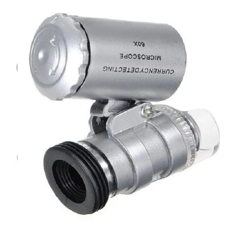 BAUL MAGICO - Mini Microscopio Bolsillo 60x  Con Luz Led Y Uv B19