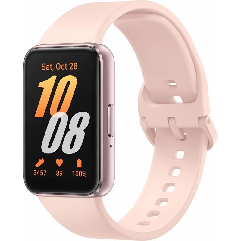 GENERICO - Correa De Silicona Para Samsung Galaxy Fit 3 R390 Rosa