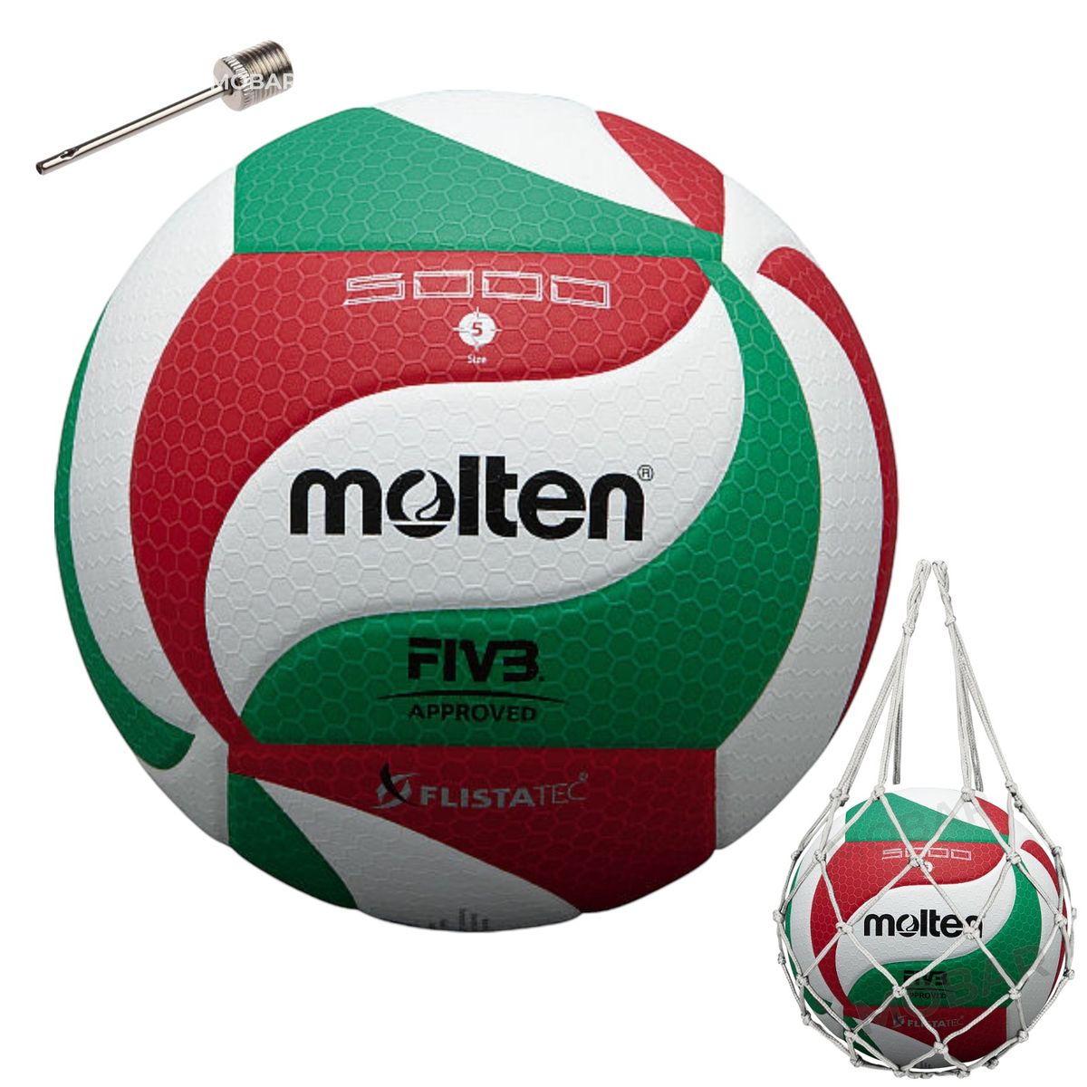 MOLTEN - Balon Voleibol Volleyball N°5 Molten V5m 5000 Oficial Fivb