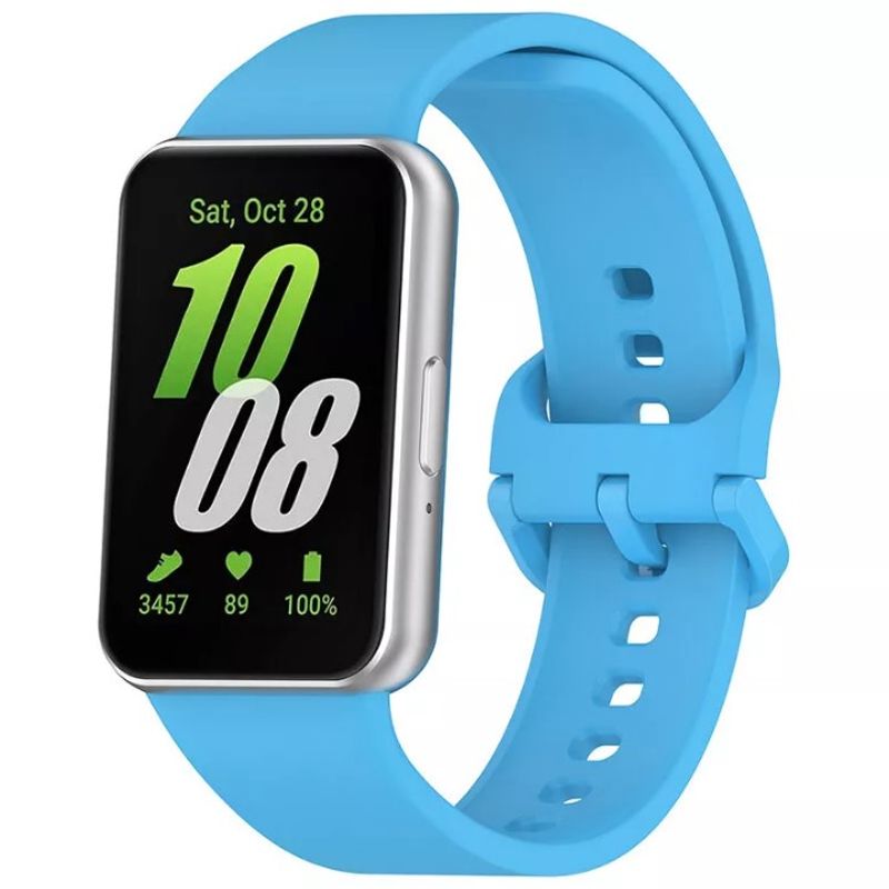 GENERICO - Correa De Silicona Para Samsung Galaxy Fit 3 R390 Turquesa