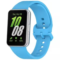 GENERICO - Correa De Silicona Para Samsung Galaxy Fit 3 R390 Turquesa