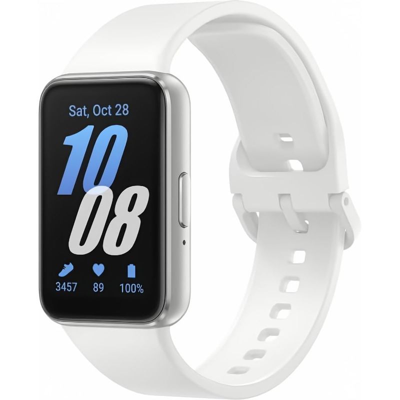 GENERICO - Correa De Silicona Para Samsung Galaxy Fit 3 R390 Blanco