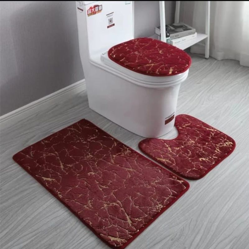 GENERICO - Set de baño 3pcs alfombra