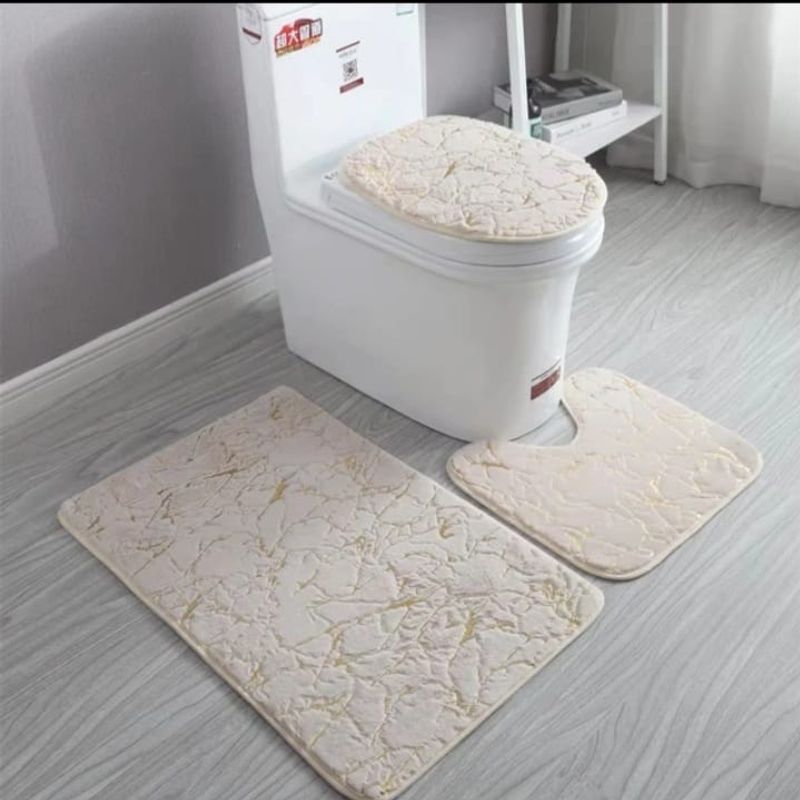 GENERICO - Set de baño 3pcs alfombra