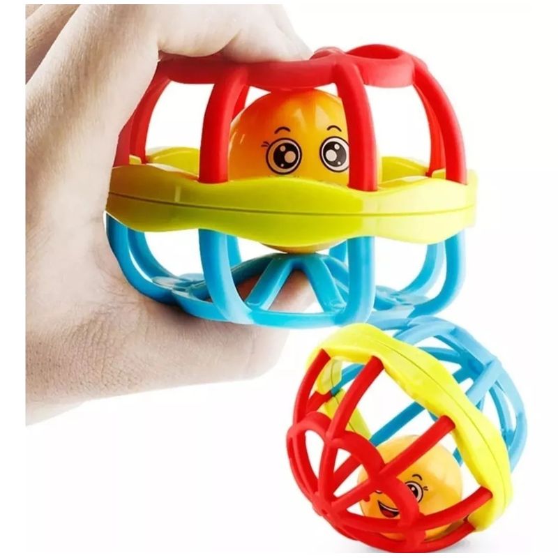 GENERICO - Pelota Sonajero Flexible Estimulación Sensorial Del Bebé