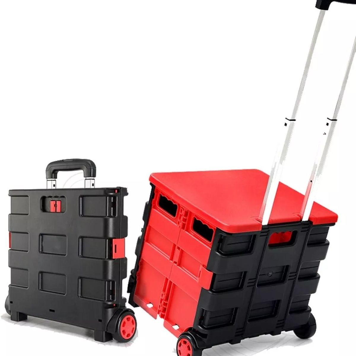 GENERICO - Carrito De Compras Plegable Multiuso Feria-super