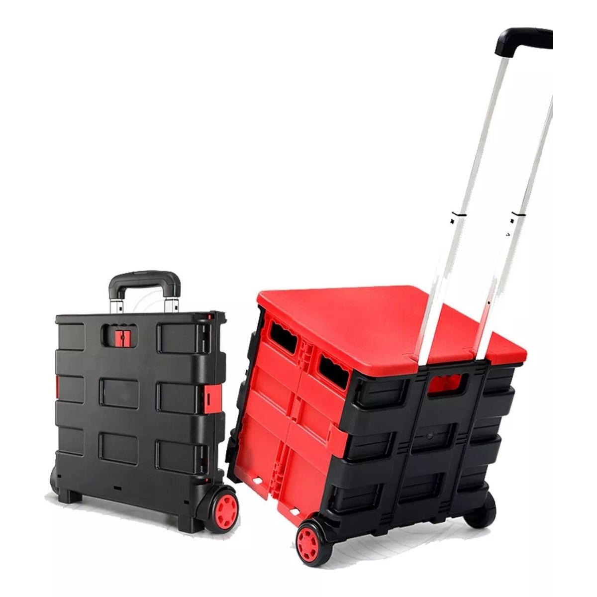GENERICO - Carrito De Compras Plegable Multiuso Feria-super