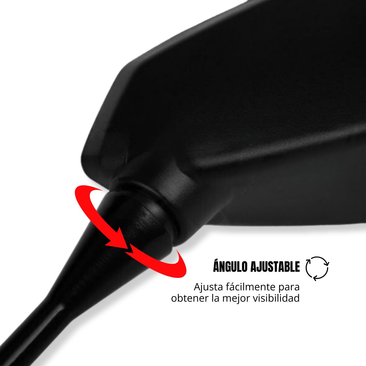 GENERICO - Espejo retrovisor para carenado de moto