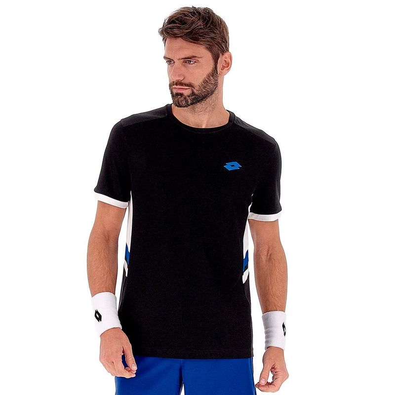 LOTTO - Polera de Tenis Hombre Lotto - Squadra III Negro - Negro