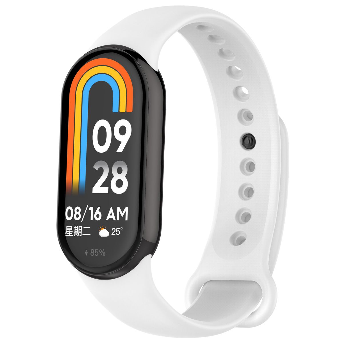 GENERICO - Correa Para Xiaomi Smart Band 8 y 9 Silicona Blanco