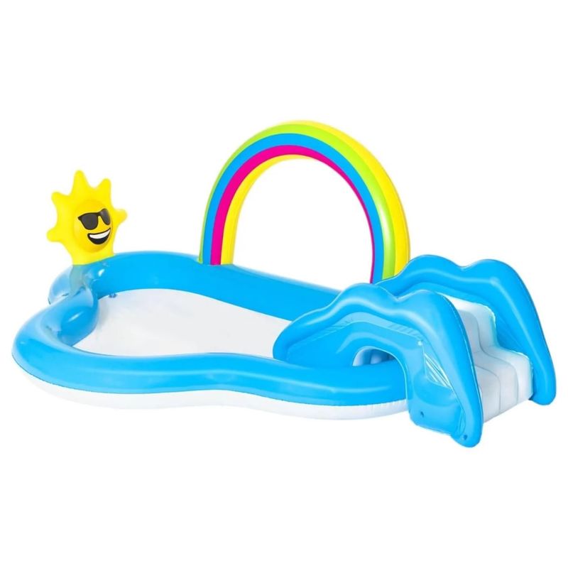 BESTWAY - Piscina Play Center Arco Iris Inflable Tobogán Bestway 53092