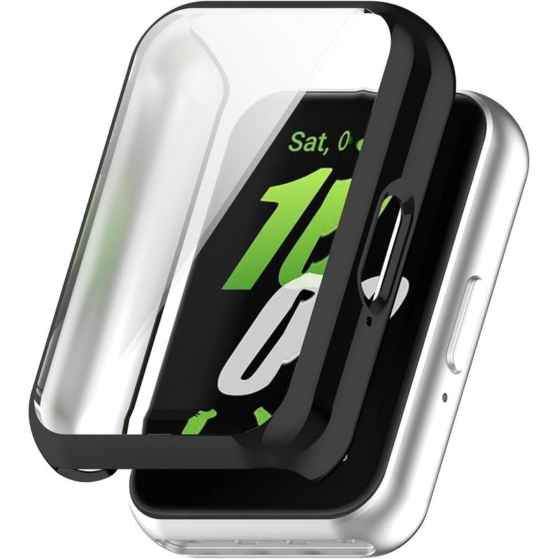 GENERICO - Protector Carcasa Vidrio Para Galaxy Fit 3 R390 Negro