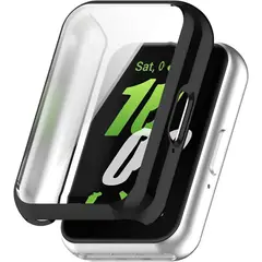 GENERICO - Protector Carcasa Vidrio Para Galaxy Fit 3 R390 Negro