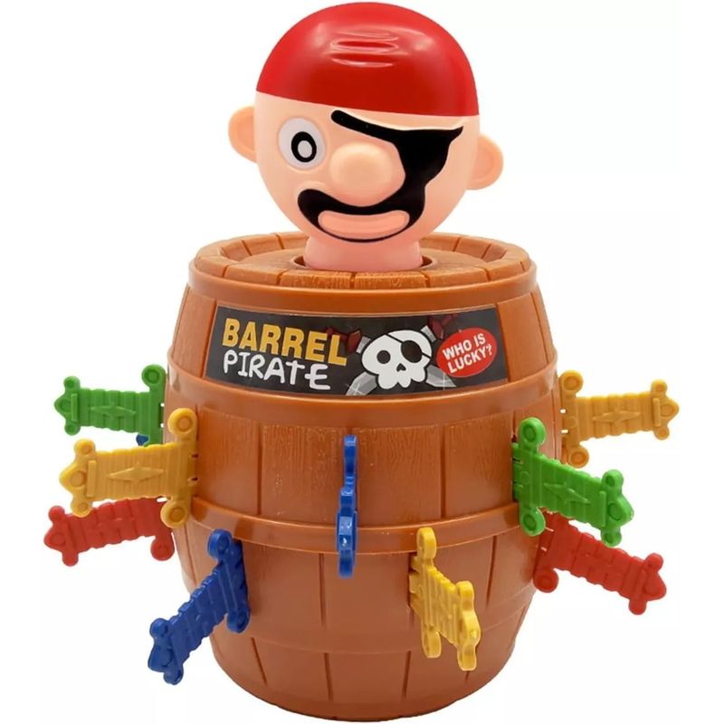 FUN AT HOME LO DIVERTIDO DE ESTAR EN CASA - Fun Group Game Barril Pirata - Juego De Destreza Mesa Niños