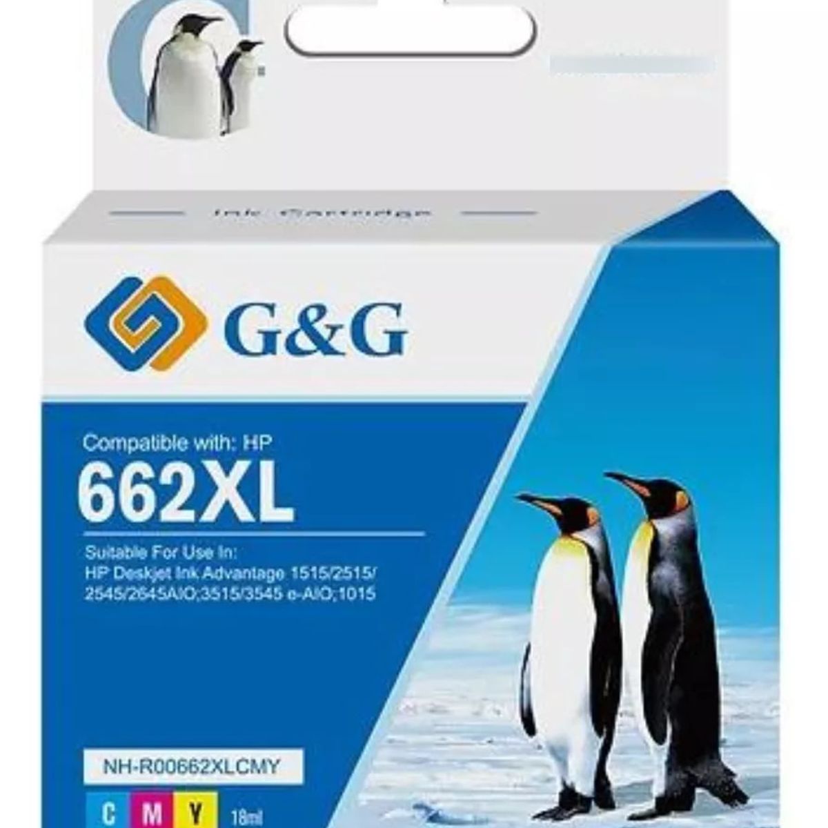 GENERICO - Cartucho Alternativo H-662XL G&G Color 18 ml