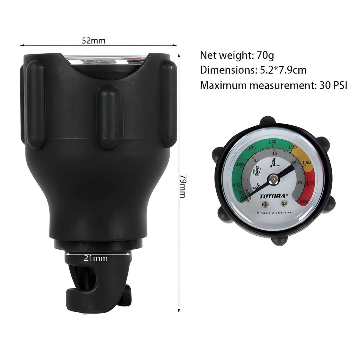 AQUA FORCE - MEDIDOR DE PRESIÓN PORTÁTIL PARA SUP