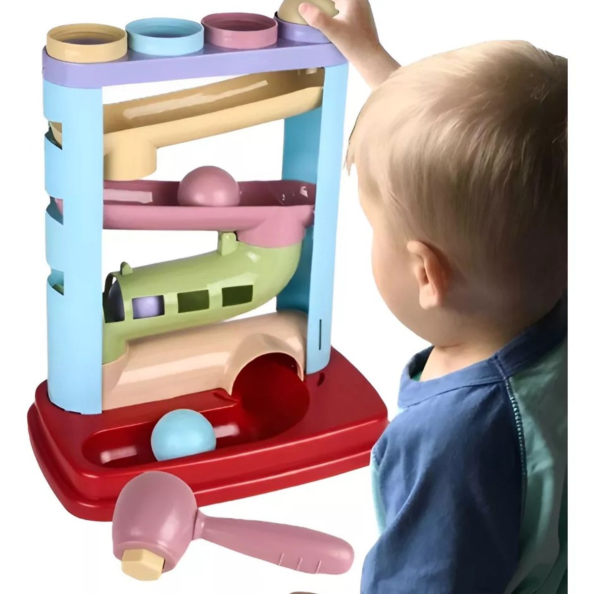 GENERICO - Juguete Bebé Con Bolas Rodante Y Torre Tobogán Para Niño