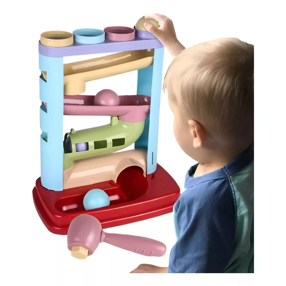 GENERICO - Juguete Bebé Con Bolas Rodante Y Torre Tobogán Para Niño