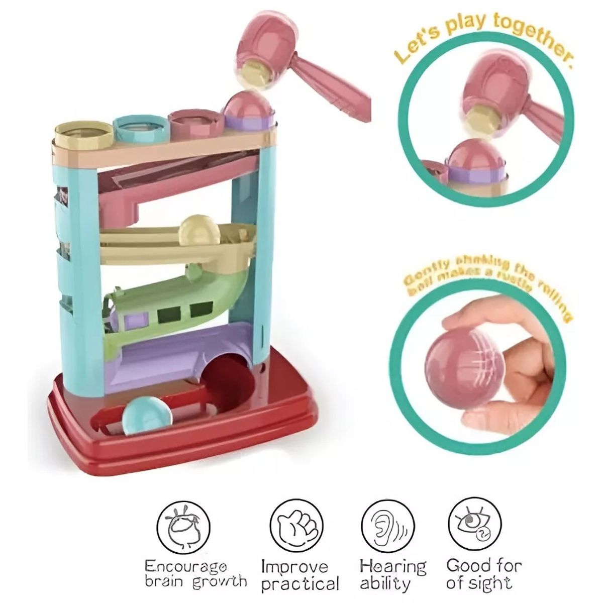 GENERICO - Juguete Bebé Con Bolas Rodante Y Torre Tobogán Para Niño