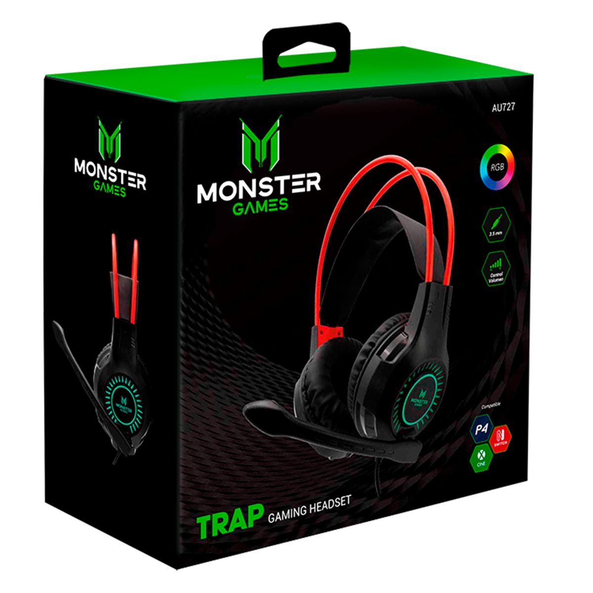 MONSTER GAMES - Au727 Headset Gamer Monster Trap