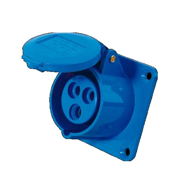 GENERICO - Enchufe Industrial Hembra Embutida 2P+T 32A 220V IP44