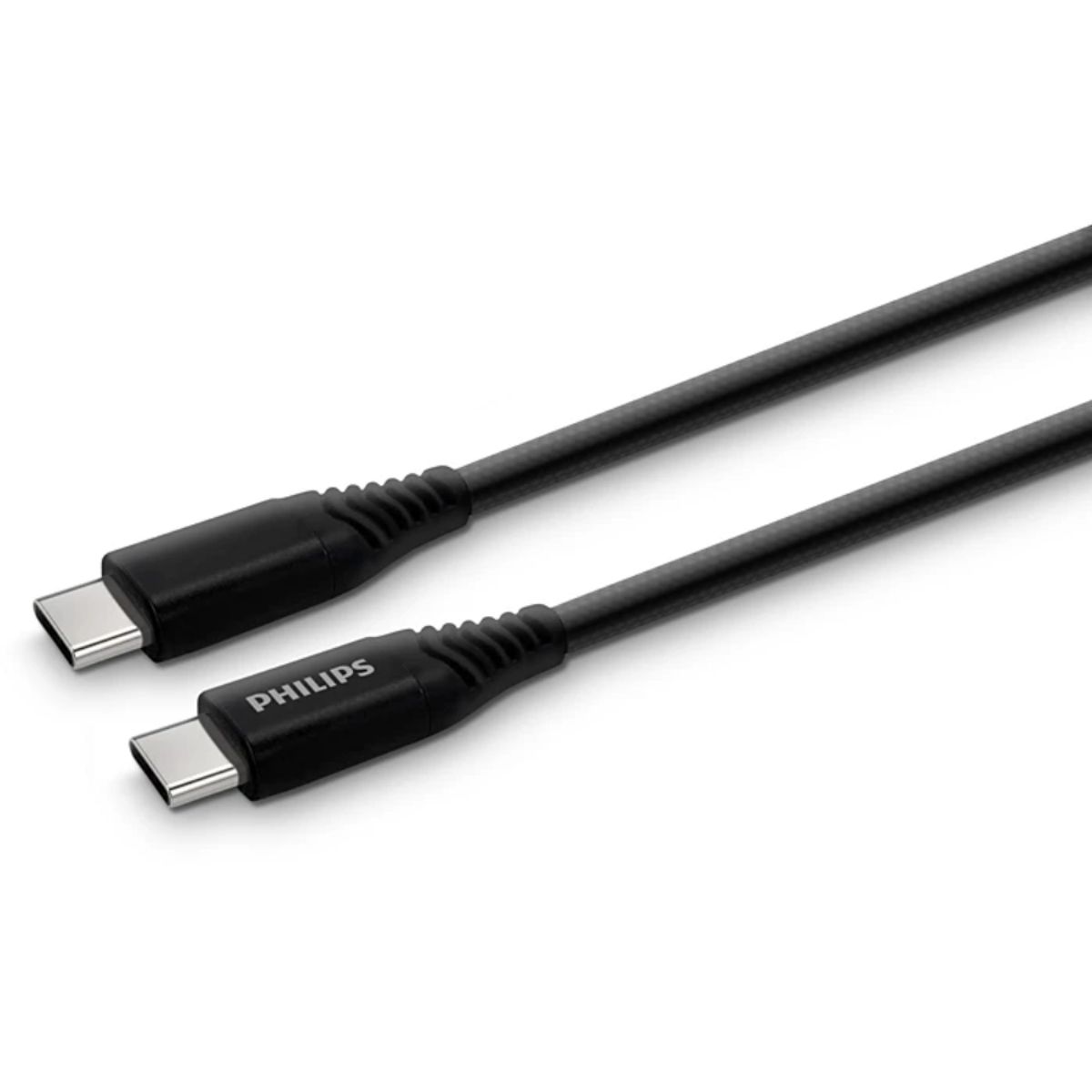PHILIPS - PHILIPS CABLE TRENZADO USB-C A USB-C DLC5206C BLACK