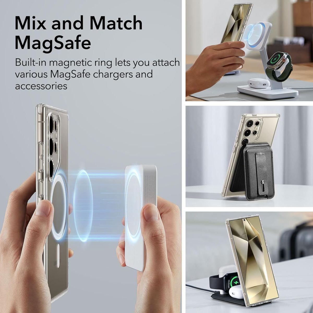 ESR - Carcasa ESR Para Galaxy S25 Ultra Classic Hybrid Negro