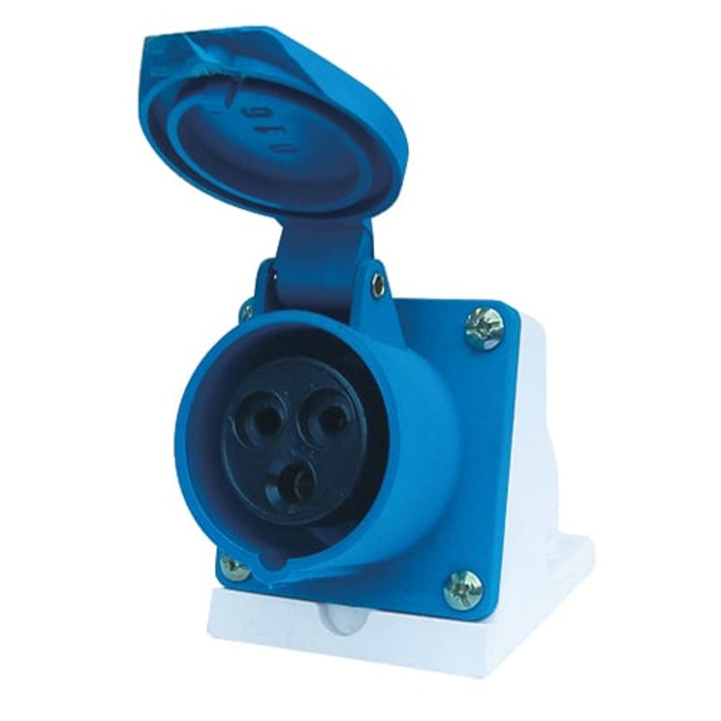 GENERICO - Enchufe Industrial Hembra Sobrepuesta 2P+T 32A 220V IP44
