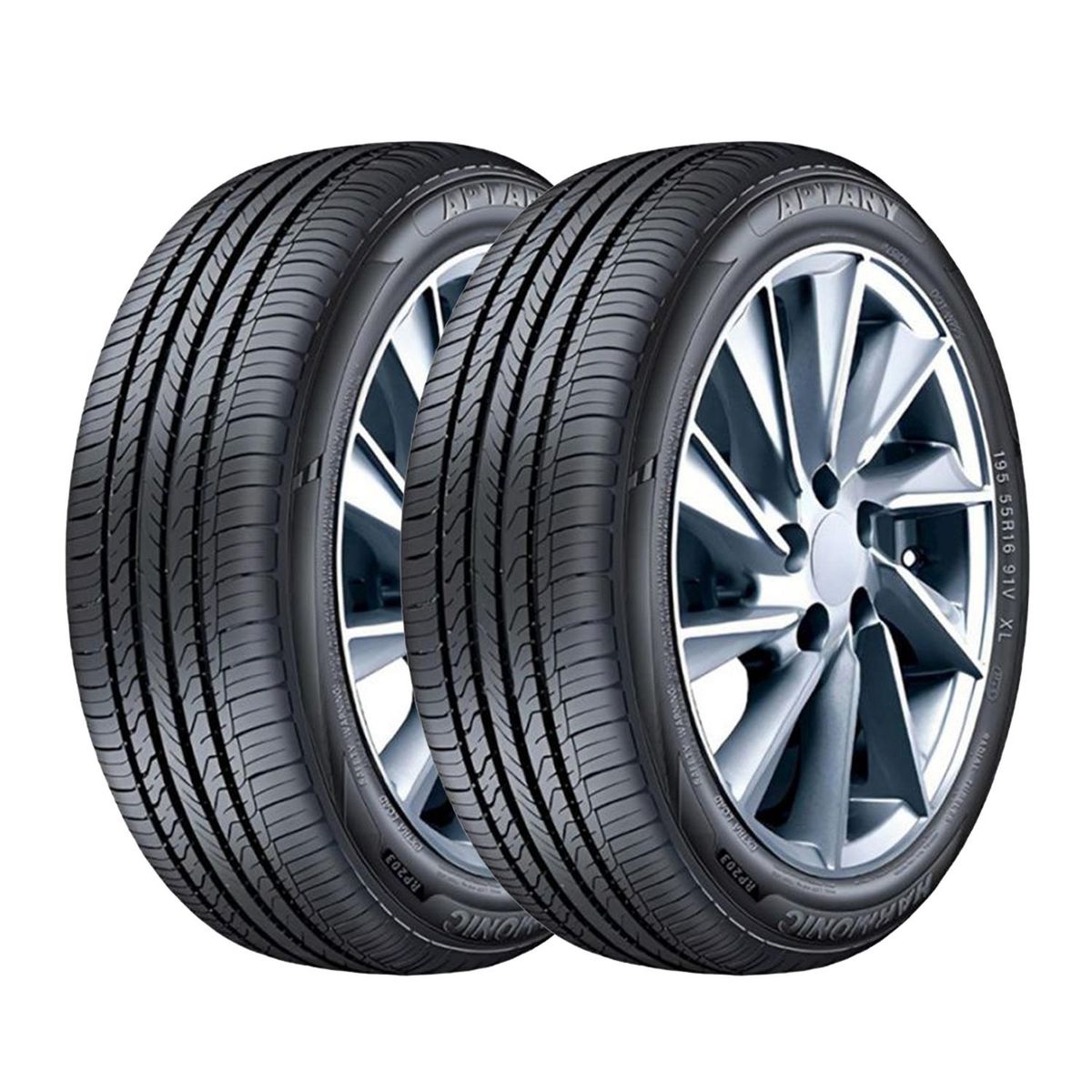 GENERICO - Set 2 Neumaticos 195/50r16 88v Rp203 Aptany H/t Tl Blk Chn