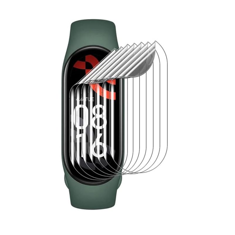 GENERICO - Lamina Mica Hidrogel Para Xiaomi Smart Band 9 (8un)