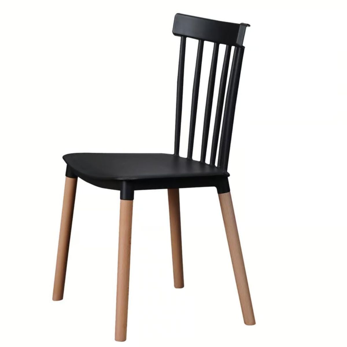 HABITA2 CHILE - Silla de Comedor Windsor de Polipropileno Negro