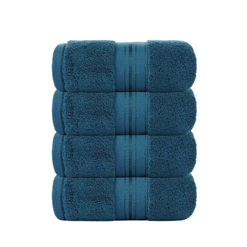 GENERICO - Pack 4 Toallas De Mano Algodon Hotel Spa 75x34 Cm