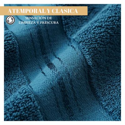 Imagen 2 del producto Pack 4 Toallas De Mano Algodon Hotel Spa 75x34 Cm