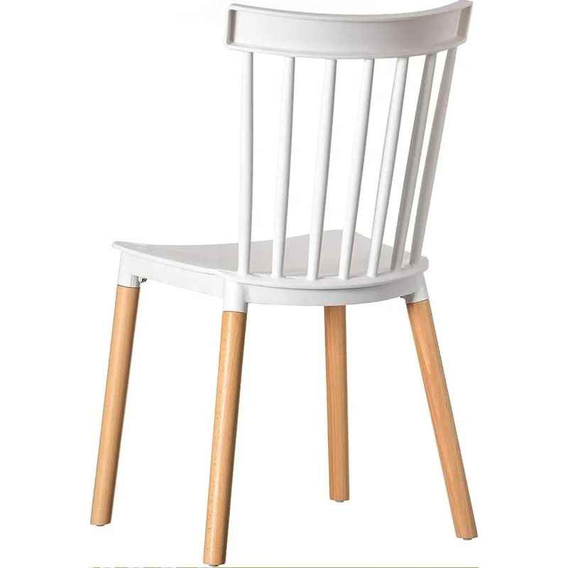 GENERICO - Silla de Comedor Windsor de Polipropileno Blanco