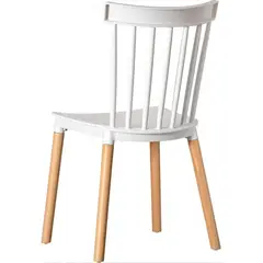 GENERICO - Silla de Comedor Windsor de Polipropileno Blanco