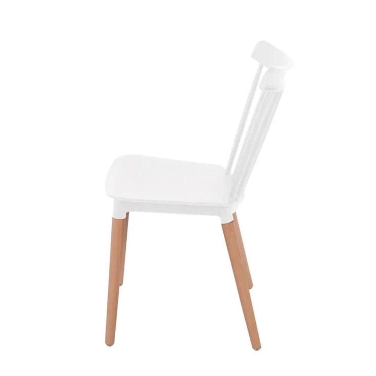 HABITA2 CHILE - Silla de Comedor Windsor de Polipropileno Blanco