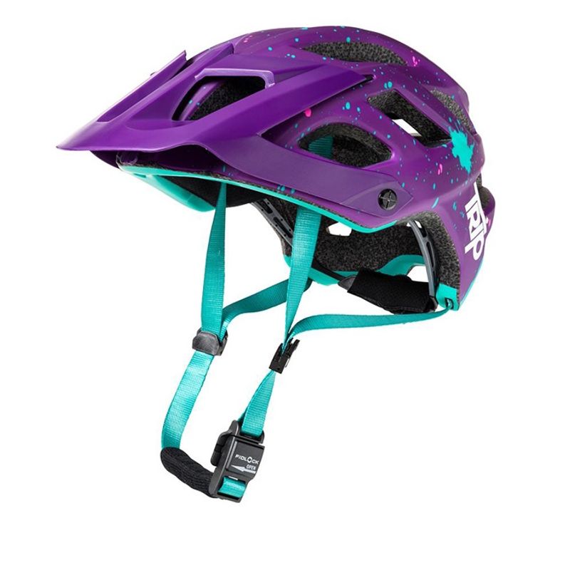 TRIP - Casco Bicicleta Enduro PurpleBlue Talla M