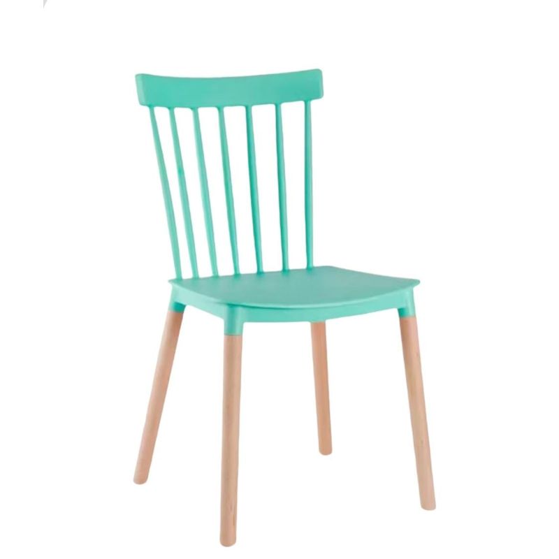 GENERICO - Silla de Comedor Windsor de Polipropileno Menta